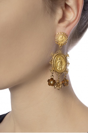Floral motif clip-on earrings, zdjęcie 2 Floral motif clip-on earrings od Dolce & Gabbana